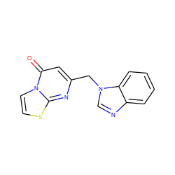 O=c1cc(Cn2cnc3ccccc32)nc2sccn12 ZINC000012811344