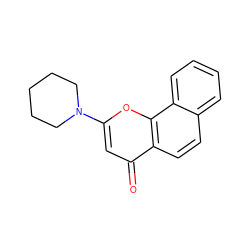 O=c1cc(N2CCCCC2)oc2c1ccc1ccccc12 ZINC000000003119