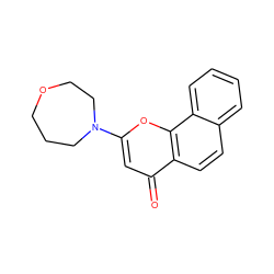 O=c1cc(N2CCCOCC2)oc2c1ccc1ccccc12 ZINC000013608071