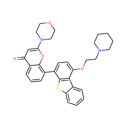 O=c1cc(N2CCOCC2)oc2c(-c3ccc(OCCN4CCCCC4)c4c3sc3ccccc34)cccc12 ZINC000101696287