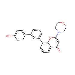 O=c1cc(N2CCOCC2)oc2c(-c3cccc(-c4ccc(O)cc4)c3)cccc12 ZINC000101172024