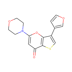 O=c1cc(N2CCOCC2)oc2c(-c3ccoc3)csc12 ZINC000101661806