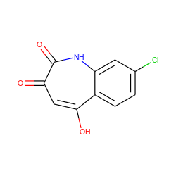 O=c1cc(O)c2ccc(Cl)cc2[nH]c1=O ZINC000000005487