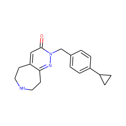 O=c1cc2c(nn1Cc1ccc(C3CC3)cc1)CCNCC2 ZINC000045261255