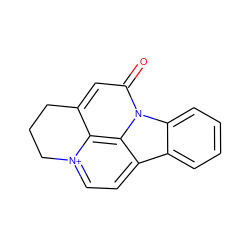 O=c1cc2c3c4c(cc[n+]3CCC2)c2ccccc2n14 ZINC000014517650