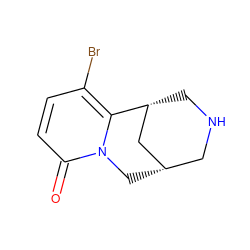 O=c1ccc(Br)c2n1C[C@H]1CNC[C@@H]2C1 ZINC000026161350