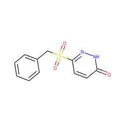 O=c1ccc(S(=O)(=O)Cc2ccccc2)n[nH]1 ZINC000011536210