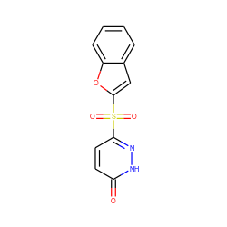 O=c1ccc(S(=O)(=O)c2cc3ccccc3o2)n[nH]1 ZINC000011536200