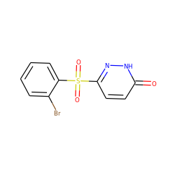 O=c1ccc(S(=O)(=O)c2ccccc2Br)n[nH]1 ZINC000011536160