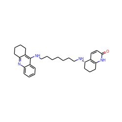 O=c1ccc2c([nH]1)CCC[C@@H]2NCCCCCCCNc1c2c(nc3ccccc13)CCCC2 ZINC000026394826