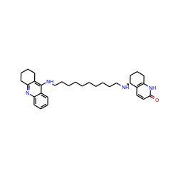 O=c1ccc2c([nH]1)CCC[C@H]2NCCCCCCCCCCNc1c2c(nc3ccccc13)CCCC2 ZINC000012504437