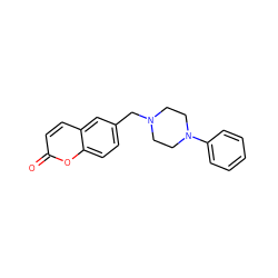 O=c1ccc2cc(CN3CCN(c4ccccc4)CC3)ccc2o1 ZINC000053174617