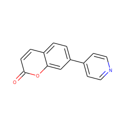 O=c1ccc2ccc(-c3ccncc3)cc2o1 ZINC001239611891