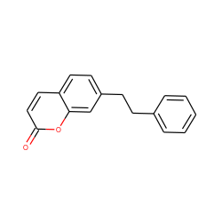 O=c1ccc2ccc(CCc3ccccc3)cc2o1 ZINC000045245162