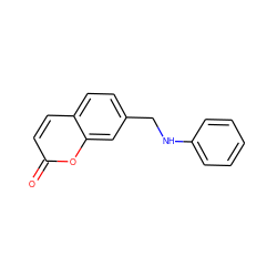 O=c1ccc2ccc(CNc3ccccc3)cc2o1 ZINC000013835555