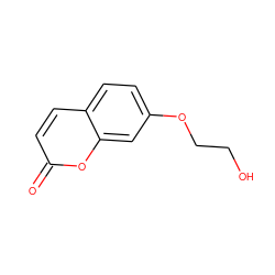 O=c1ccc2ccc(OCCO)cc2o1 ZINC000073297101