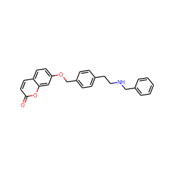 O=c1ccc2ccc(OCc3ccc(CCNCc4ccccc4)cc3)cc2o1 ZINC000473136195