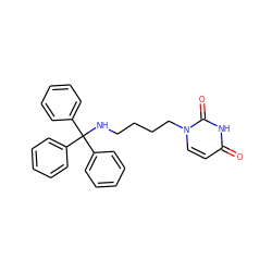 O=c1ccn(CCCCNC(c2ccccc2)(c2ccccc2)c2ccccc2)c(=O)[nH]1 ZINC000035919833