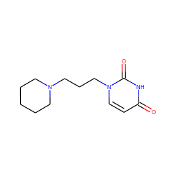 O=c1ccn(CCCN2CCCCC2)c(=O)[nH]1 ZINC000299825694