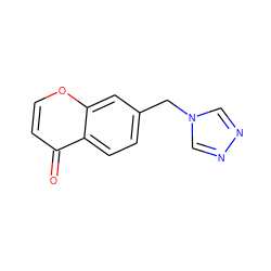 O=c1ccoc2cc(Cn3cnnc3)ccc12 ZINC000013861992