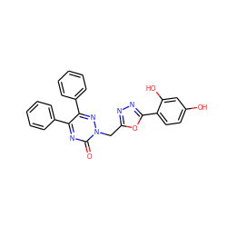 O=c1nc(-c2ccccc2)c(-c2ccccc2)nn1Cc1nnc(-c2ccc(O)cc2O)o1 ZINC000473133079