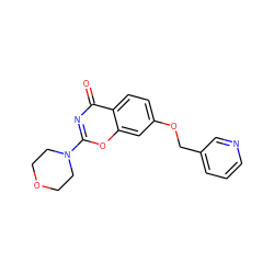 O=c1nc(N2CCOCC2)oc2cc(OCc3cccnc3)ccc12 ZINC000064393117