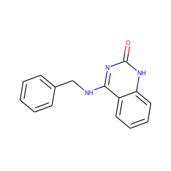 O=c1nc(NCc2ccccc2)c2ccccc2[nH]1 ZINC000021658140