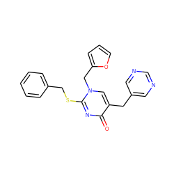 O=c1nc(SCc2ccccc2)n(Cc2ccco2)cc1Cc1cncnc1 ZINC000026569157