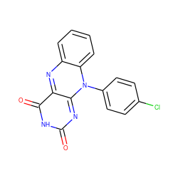 O=c1nc2n(-c3ccc(Cl)cc3)c3ccccc3nc-2c(=O)[nH]1 ZINC000029331180