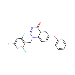 O=c1ncn(Cc2c(F)cc(F)cc2F)c2ccc(Oc3ccccc3)cc12 ZINC000096928978