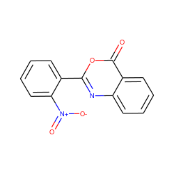 O=c1oc(-c2ccccc2[N+](=O)[O-])nc2ccccc12 ZINC000000179747