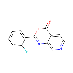 O=c1oc(-c2ccccc2F)nc2cnccc12 ZINC000033962250