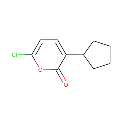 O=c1oc(Cl)ccc1C1CCCC1 ZINC000013528632