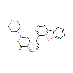 O=c1oc(N2CCOCC2)cc2c(-c3cccc4c3oc3ccccc34)cccc12 ZINC000049035186