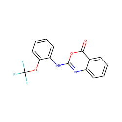 O=c1oc(Nc2ccccc2OC(F)(F)F)nc2ccccc12 ZINC000013779140