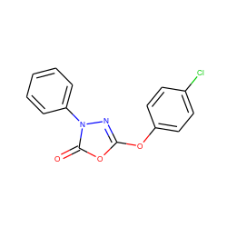 O=c1oc(Oc2ccc(Cl)cc2)nn1-c1ccccc1 ZINC000140418850