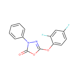 O=c1oc(Oc2ccc(F)cc2F)nn1-c1ccccc1 ZINC000140518570