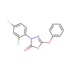 O=c1oc(Oc2ccccc2)nn1-c1ccc(F)cc1F ZINC000140497790