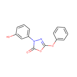 O=c1oc(Oc2ccccc2)nn1-c1cccc(O)c1 ZINC000169326822