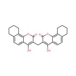 O=c1oc2c3c(ccc2c(O)c1Cc1c(O)c2ccc4c(c2oc1=O)CCCC4)CCCC3 ZINC000045258780