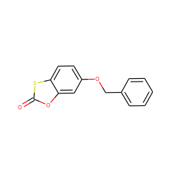 O=c1oc2cc(OCc3ccccc3)ccc2s1 ZINC000013835575