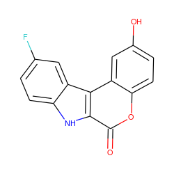 O=c1oc2ccc(O)cc2c2c1[nH]c1ccc(F)cc12 ZINC000073197374