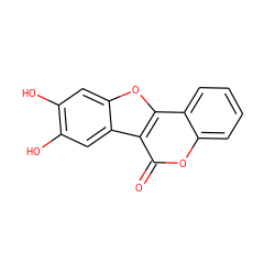 O=c1oc2ccccc2c2oc3cc(O)c(O)cc3c12 ZINC000004827176