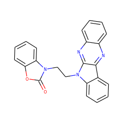 O=c1oc2ccccc2n1CCn1c2ccccc2c2nc3ccccc3nc21 ZINC000001452078