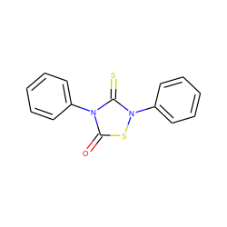 O=c1sn(-c2ccccc2)c(=S)n1-c1ccccc1 ZINC000013472775