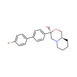 O[C@@]1(c2ccc(-c3ccc(Br)cc3)cc2)CN2CCCC[C@@H]2CO1 ZINC000040954611