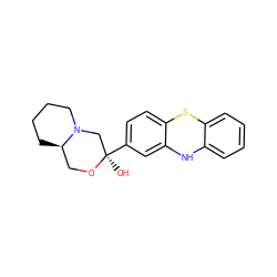 O[C@@]1(c2ccc3c(c2)Nc2ccccc2S3)CN2CCCC[C@@H]2CO1 ZINC000169307084