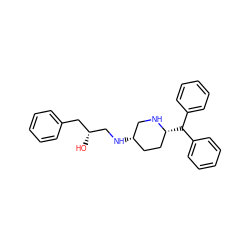 O[C@@H](CN[C@H]1CC[C@@H](C(c2ccccc2)c2ccccc2)NC1)Cc1ccccc1 ZINC000029056603