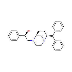 O[C@@H](CN1CCN2C[C@@H]1CC[C@H]2C(c1ccccc1)c1ccccc1)c1ccccc1 ZINC000029056511