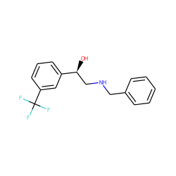 O[C@@H](CNCc1ccccc1)c1cccc(C(F)(F)F)c1 ZINC000014966687